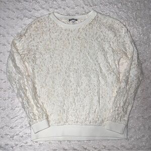 Women’s long sleeve Express lace top (size xs)